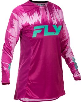 Fly Racing Women's Lite Jersey Pink/Turquoise Medium
