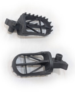 Wide MX Foot Pegs - High (+5mm) Height Chromoly