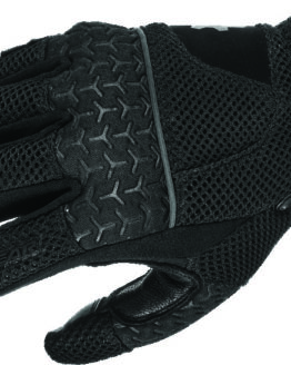 First Gear Rush Air Gloves Black Large Men's Mesh Motorcycle Gloves