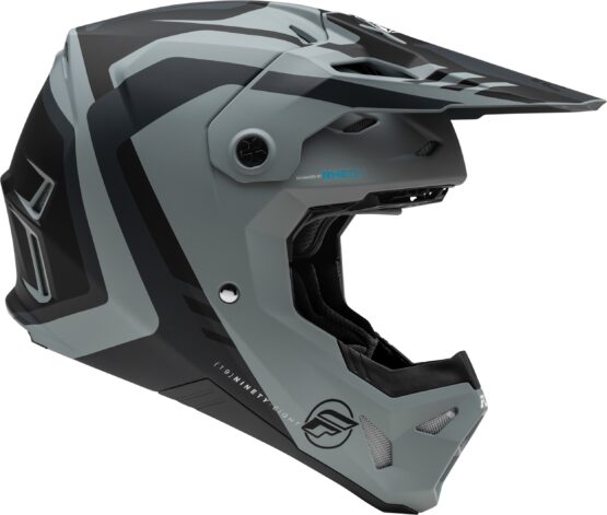 Fly Racing Formula CP Krypton Helmet Matte Grey/Black XS - Image 4