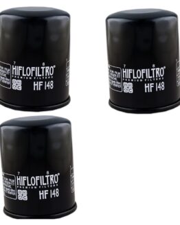 HF148 Oil Filter - Black - 3 Pack