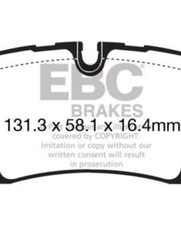 EBC Yellowstuff Rear Brake Pads Semi-Metallic Fits 13+ Range Rover 3.0 SC