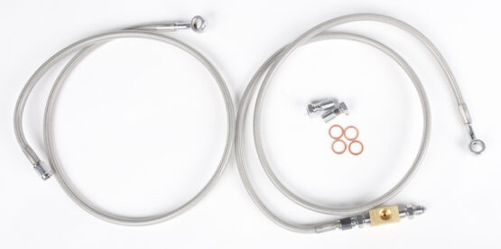 2 Line Front Stainless Steel Brake Line Kit