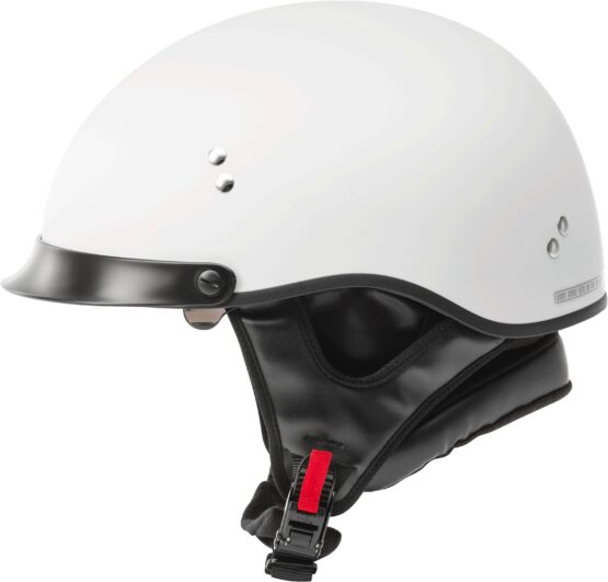 GMAX HH-65 Full Dressed Half Helmet Matte White XL - Image 4