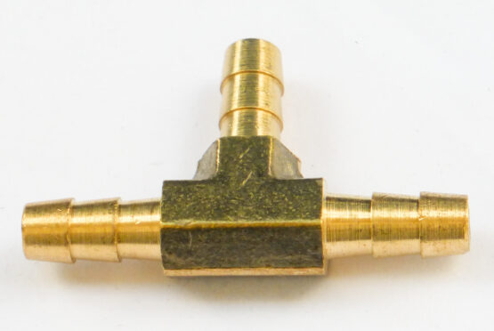 Helix Hose Splicer Tube Tee 5/16" Silver - Image 2