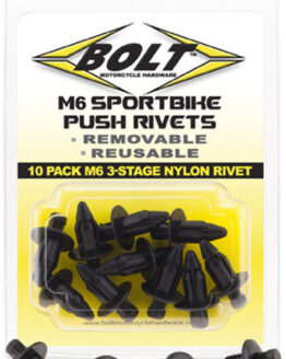 M6 Push Rivet - 10 Pack