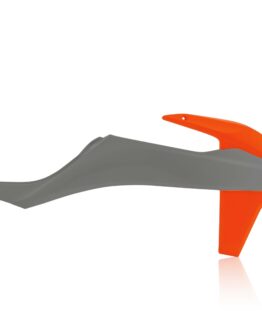 Acerbis Radiator Shroud Gray/Orange For 19-22 KTM 125-500 SX/XC/EXC