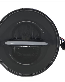 Classic LED Headlight Black 7"