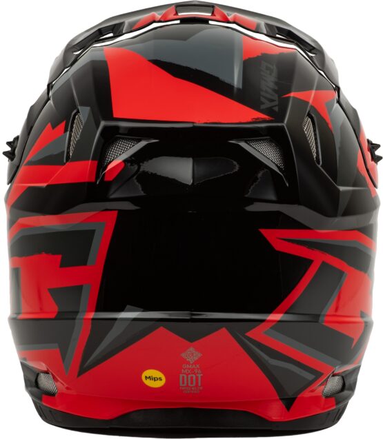 GMAX MX-96 Splinter Helmet Black/Red Medium - Image 4