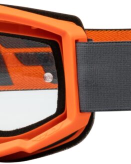 Fly Racing Focus Goggle Charcoal/Orange with Clear Lens