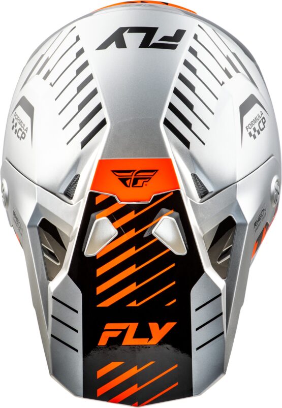 Fly Racing Formula CP Slice Helmet Grey/Orange/Black SM - Image 4