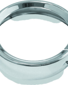 Original Black 7 Inch Chrome Headlight Trim Ring FLH FLT FLHR FLD