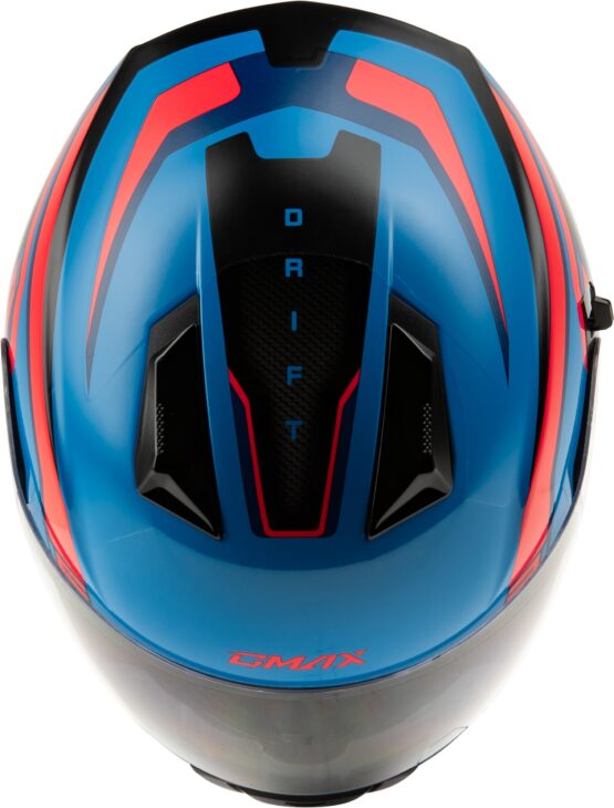 GMAX FF-18 Drift Full Face Helmet Black/Blue/Red XS - Image 4