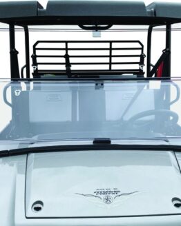 QuadBoss Windbreak Folding Windshield Clear Fits 16-22 Kawasaki KAF820