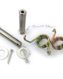 DRC Foot Peg Spring & Pin Kit Silver Fits 99+ Yamaha YZ & WR