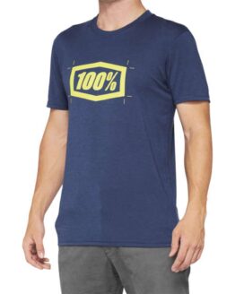 100% Cropped Tech Tee Nvy Sm