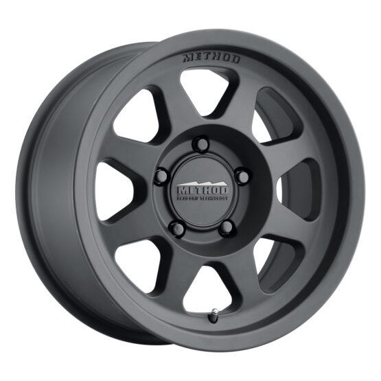 MR701 16x8 0mm Offset 5x120 72.6mm CB Matte Black Wheel - Image 2