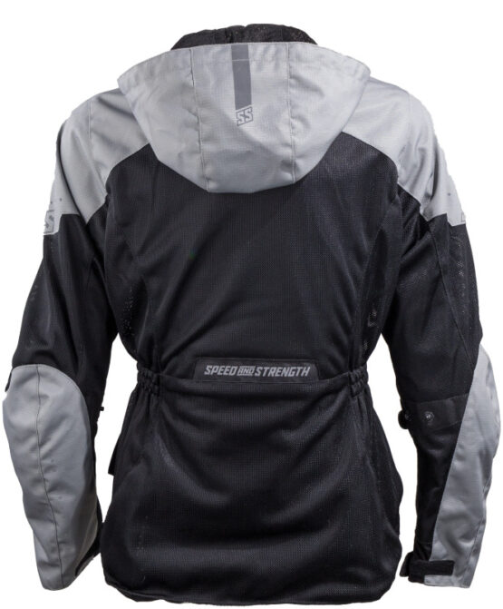 Speed and Strength Starstruck Mesh Jacket Grey Black Womens Large - Image 3