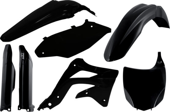 Acerbis Full Plastic Kit Black 9pc Fits 2012 Kawasaki KX450F