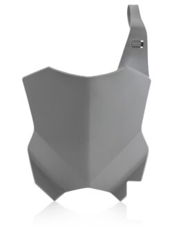 Acerbis Front Number Plate Grey Fits 16-24 Kawasaki KX250F KX250 KX450 KX450F