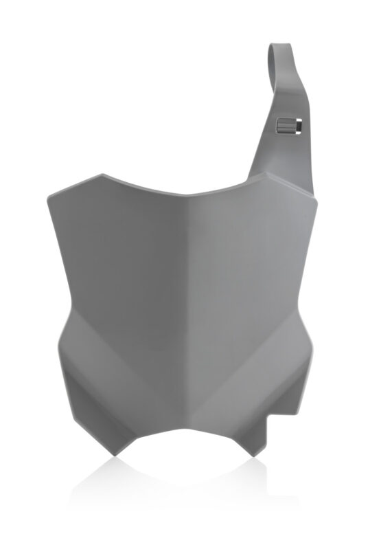 Acerbis Front Number Plate Grey Fits 16-24 Kawasaki KX250F KX250 KX450 KX450F