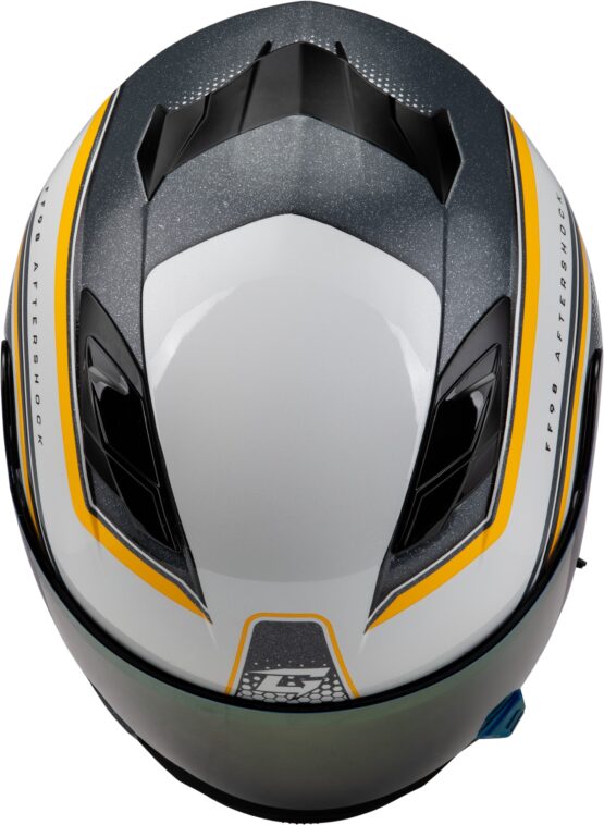 GMAX FF-98 Aftershock Full-Face Helmet White/Silver Small - Image 4