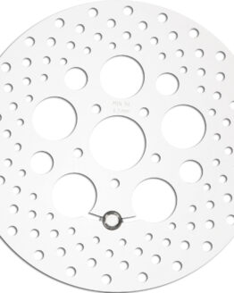 HardDrive SS Drilled Front Brake Rotor 11.8in Polished