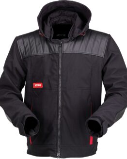 Z1R Armored Hooded Jacket Black Red Men's 5XL