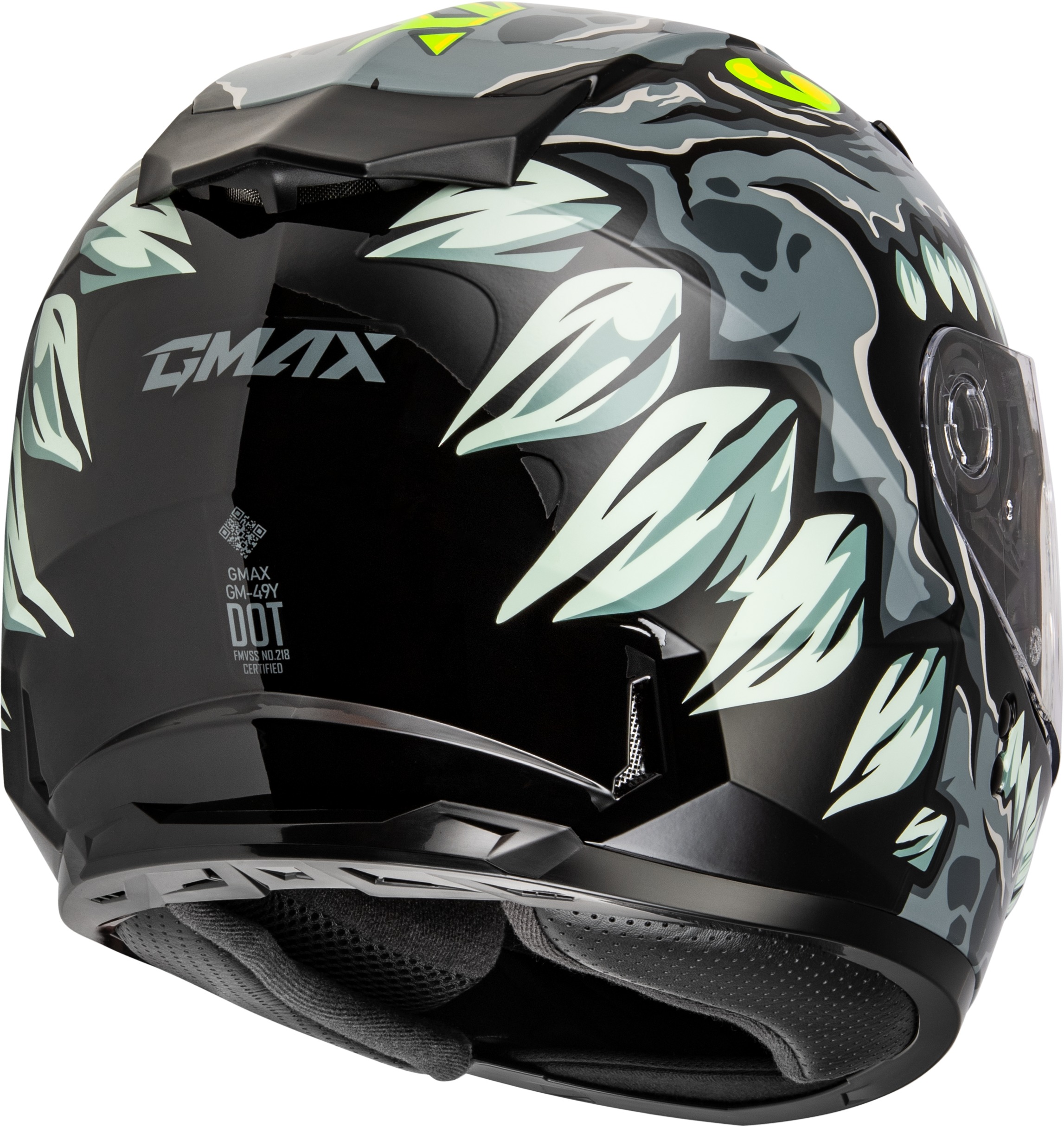 GMAX Youth GM-49Y Drax Helmet Grey Small - Image 4