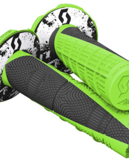 Duece 2 Motorcycle Grips Neon Green/Black 7/8"