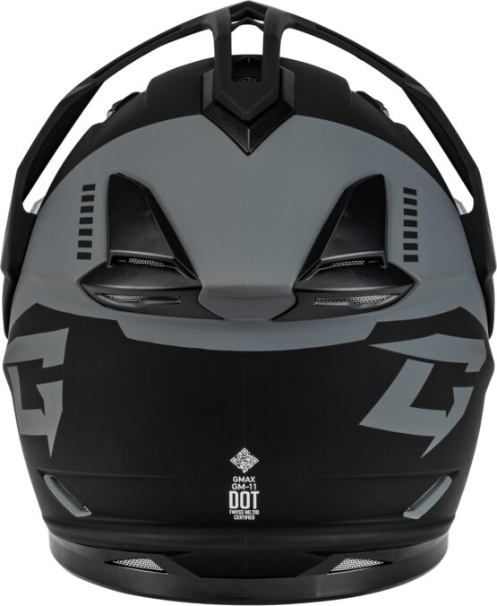 GMAX GM-11 Ronin Helmet Matte Black/Silver Medium - Image 4