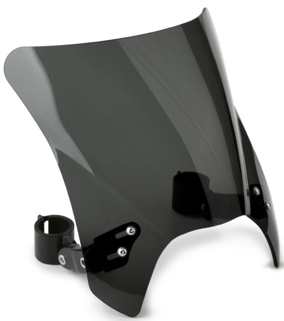 Mohawk Windshield - Dark Smoke w/ Black Mounts
