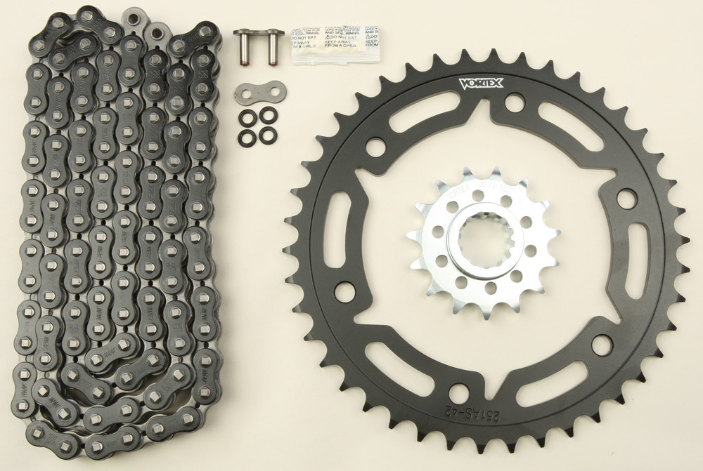 V3 Chain & Sprocket Kit Black RX Chain 520 15/45 Hardcoat Aluminum - Image 5