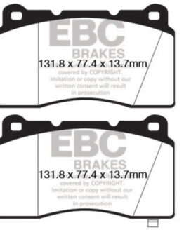 EBC Bluestuff Front Brake Pads Semi-Metallic Fits 09+ Genesis Coupe 2.0T Brembo