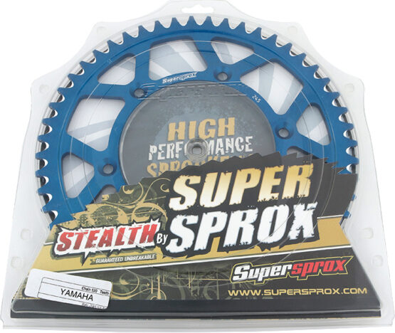 Supersprox Aluminum Rear Sprocket 52T Blue 520 Chain - Image 4