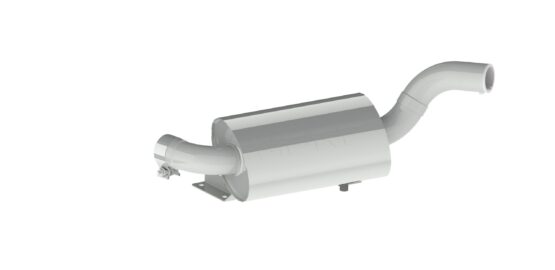 MBRP Sport Slip-On Muffler Silver Fits 19-21 Maverick Sport 1000R