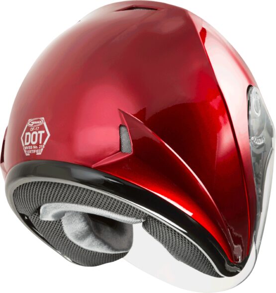GMAX OF-17 Open-Face Helmet Candy Red Small - Image 3
