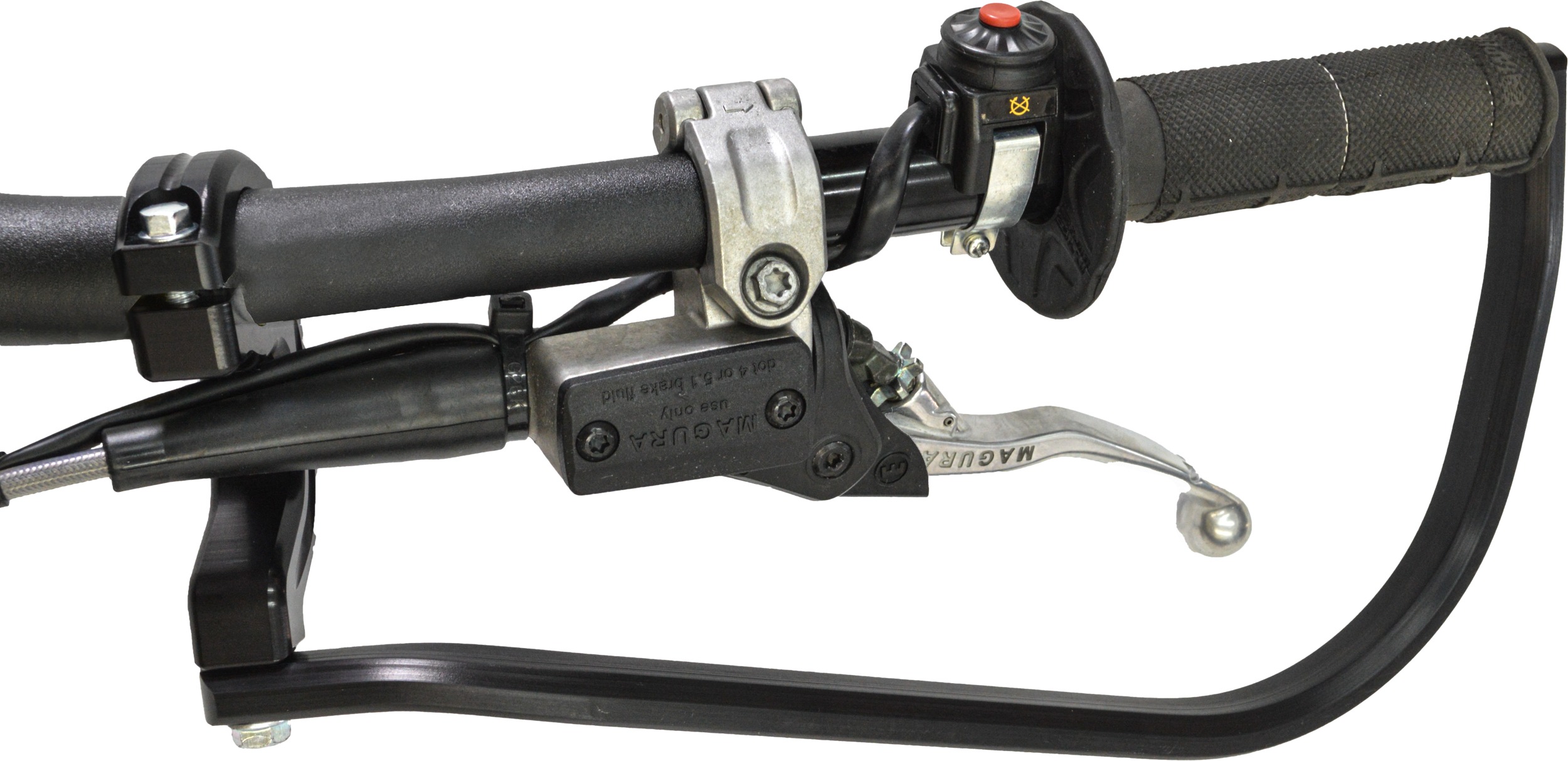 Enduro Engineering EVO 2 Debris Deflector Kit Black For Yamaha Pro Taper 1 1/8" - Image 4