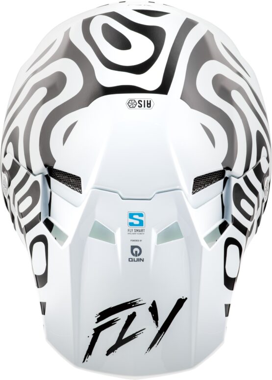 Fly Racing Formula S Carbon Abyss Helmet White/Black Medium - Image 4