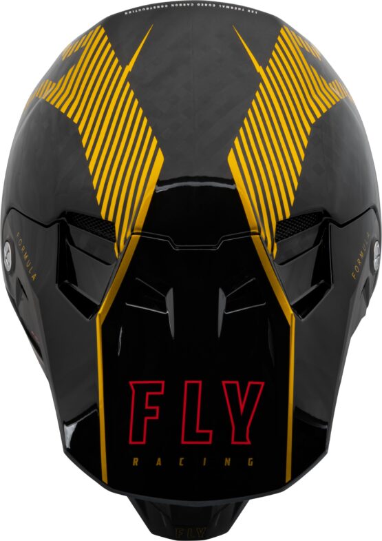 Fly Racing Formula Carbon Tracer Helmet Gold/Black XS - Image 4