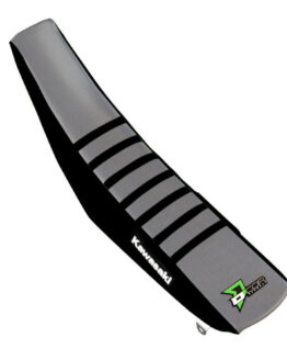 D'Cor Black/Grey Seat Cover w/Black Ribs Fits 16-19 Kawasaki KX250/450F