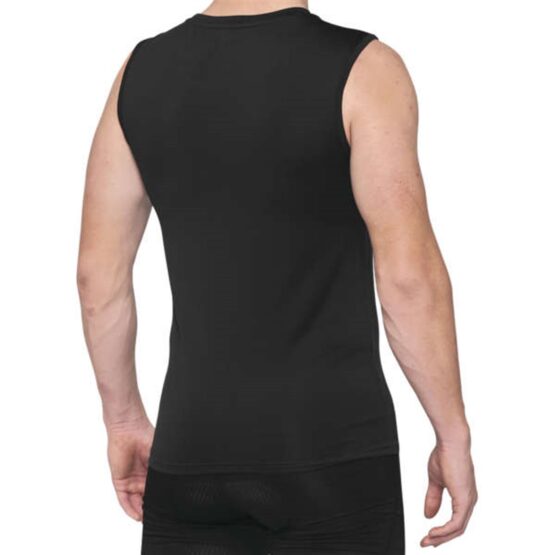 100% Basecamp Men's Sleeveless Base Layer Black Small - Image 2