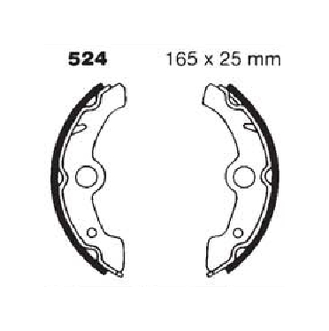 Front Organic Brake Shoes - Image 4