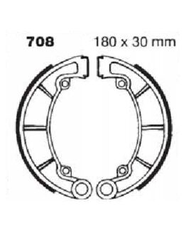 EBC Standard Organic Brake Shoes 708 Fits 1976 Kawasaki KH250 Rear