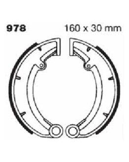 EBC Standard Organic Brake Shoes Rear Fits 93-98 MZ Saxon Country 500
