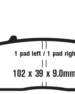 Standard Organic Brake Pads Front Set