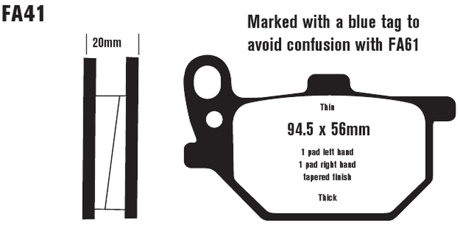 Standard Organic Brake Pads - Image 3