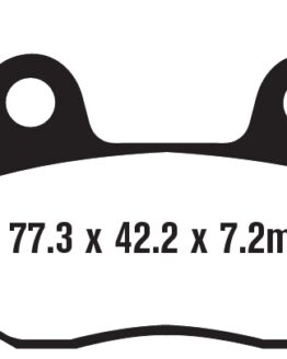 Standard Organic Brake Pads Front Set
