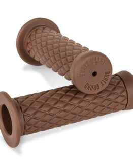 Burly Brand Diamondback Grips 1in Brown
