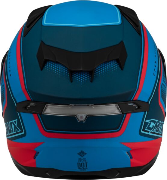 GMAX FF-98 Aftershock Full Face Helmet Matte Blue/Red 2X-Large - Image 4
